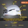 Klein Tools Safety Helmet, Type-2, Non-Vented Class E, with Rechargeable Headlamp 60525